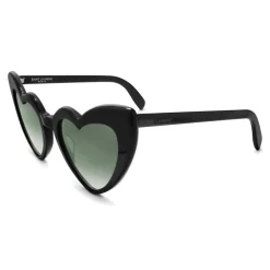 Yves Saint Laurent - New Wave 181 Leulou Heart Sunglasses with Black Motif - Sunglasses - Yves Saint Laurent Eyewear - Avvenice