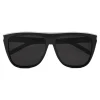 Yves Saint Laurent - New Wave SL 1 Combi Sunglasses with Thick Frame - Black - Saint Laurent Eyewear - Avvenice