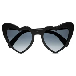 Yves Saint Laurent - New Wave 181 Leulou Heart Sunglasses with Bright Black Motif - Sunglasses - Yves Saint Laurent Eyewear - Avvenice