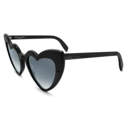 Yves Saint Laurent - New Wave 181 Leulou Heart Sunglasses with Bright Black Motif - Sunglasses - Yves Saint Laurent Eyewear - Avvenice