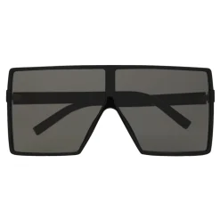 Yves Saint Laurent - New Wave 183 Betty Black Sunglasses in Acetate and Gray Lenses - Sunglasses - Saint Laurent Eyewear - Avvenice