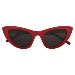 Yves Saint Laurent - New Wave SL 213 Lily Sunglasses with Triangular Frame - Red - Saint Laurent Eyewear - Avvenice