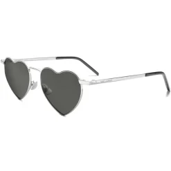 Yves Saint Laurent - New Wave SL 301 Loulou Sunglasses - Silver - Saint Laurent Eyewear - Avvenice