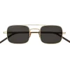 Yves Saint Laurent - Rectangular SL 331 Sunglasses - Gold Black - Saint Laurent Eyewear - Avvenice