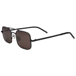 Yves Saint Laurent - Rectangular SL 331 Sunglasses - Black Brown - Saint Laurent Eyewear - Avvenice
