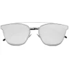 Yves Saint Laurent - Round Metal SL 28 Sunglasses - Oxidized Silver - Sunglasses - Saint Laurent Eyewear - Avvenice
