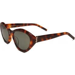 Yves Saint Laurent - SL M60 Sunglasses - Medium Havana - Sunglasses - Saint Laurent Eyewear - Avvenice