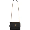 Yves Saint Laurent - Sunset Medium in Smooth Leather - Black Gold - Saint Laurent Exclusive Collection - Avvenice