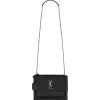 Yves Saint Laurent - Sunset Medium in Coated-Bark Leather - Black - Saint Laurent Exclusive Collection - Avvenice