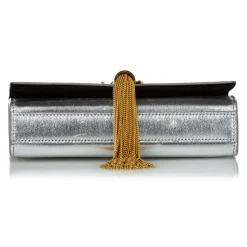 Yves Saint Laurent Vintage - Classic Kate Tassel Leather Crossbody Bag - Silver - Leather Handbag - Luxury High Quality - Avvenice