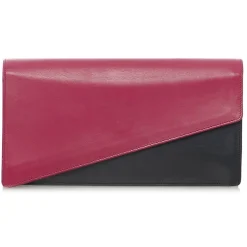Yves Saint Laurent Vintage - Leather Clutch Bag - Red Black - Leather Handbag - Luxury High Quality - Avvenice