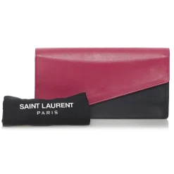 Yves Saint Laurent Vintage - Leather Clutch Bag - Red Black - Leather Handbag - Luxury High Quality - Avvenice
