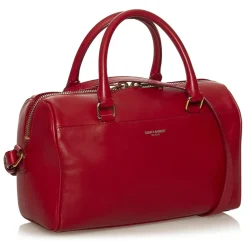 Yves Saint Laurent Vintage - Classic Baby Duffle Bag - Red - Leather Handbag - Luxury High Quality - Avvenice
