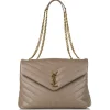 Yves Saint Laurent Vintage - LouLou Leather Shoulder Bag - Brown Beige - Leather Handbag - Luxury High Quality - Avvenice