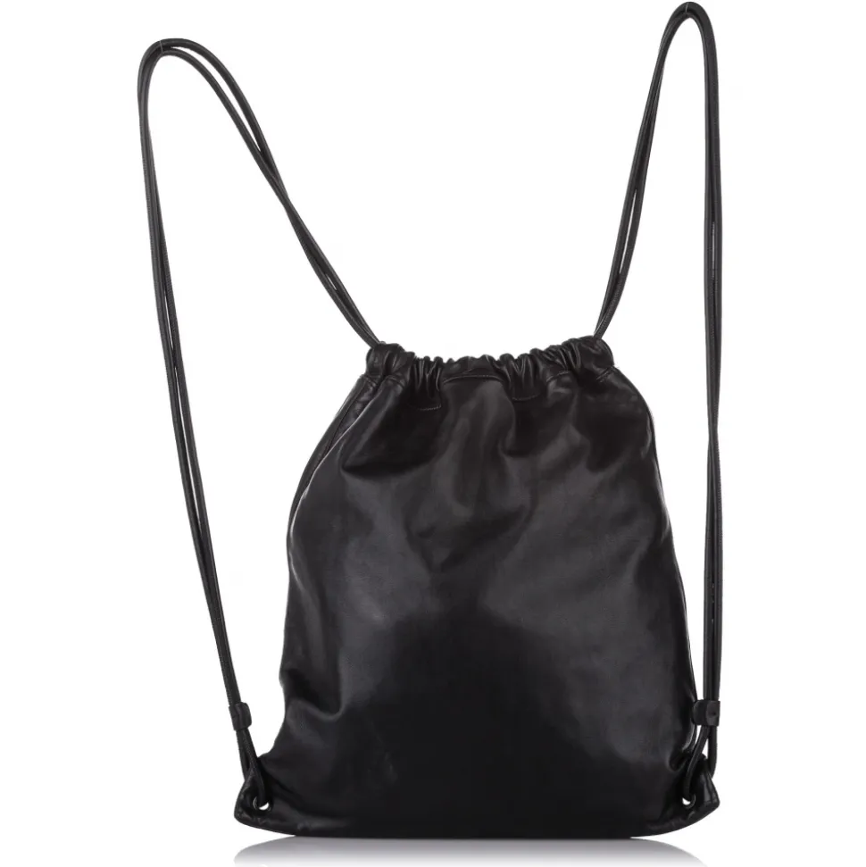 Yves Saint Laurent Vintage - Teddy Drawstring Leather Backpack - Black - Leather Backpack - Luxury High Quality - Avvenice