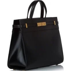 Yves Saint Laurent Vintage - Manhattan Leather Tote - Black - Leather Handbag - Luxury High Quality - Avvenice