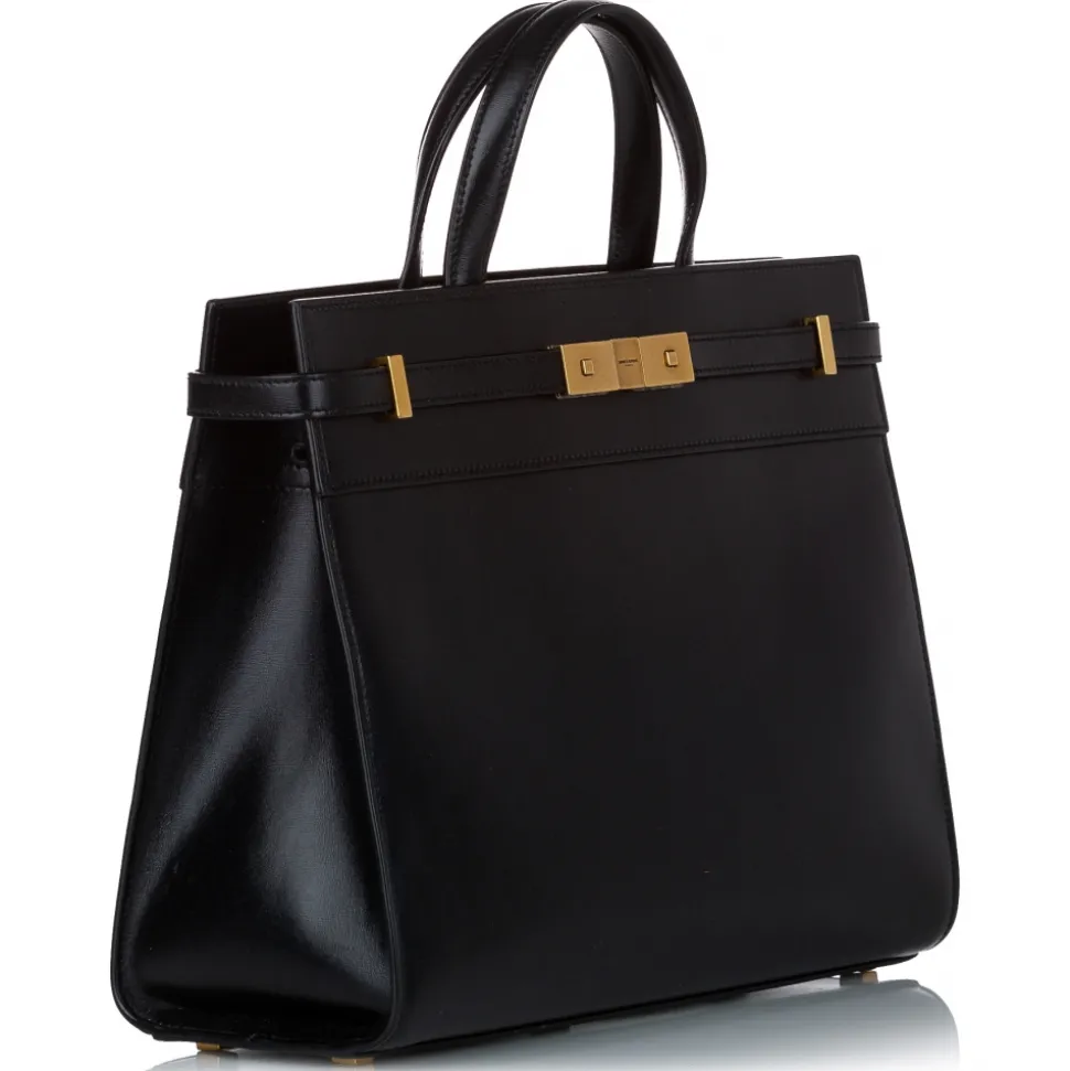 Yves Saint Laurent Vintage - Manhattan Leather Tote - Black - Leather Handbag - Luxury High Quality - Avvenice