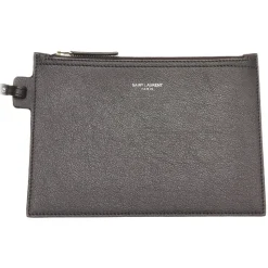 Yves Saint Laurent Vintage - Calf Leather Crossbody Bag - Black - Leather Handbag - Luxury High Quality - Avvenice