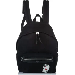 Yves Saint Laurent Vintage - Playing Cards City Canvas Backpack - Black - Leather Backpack - Luxury High Quality - Avvenice