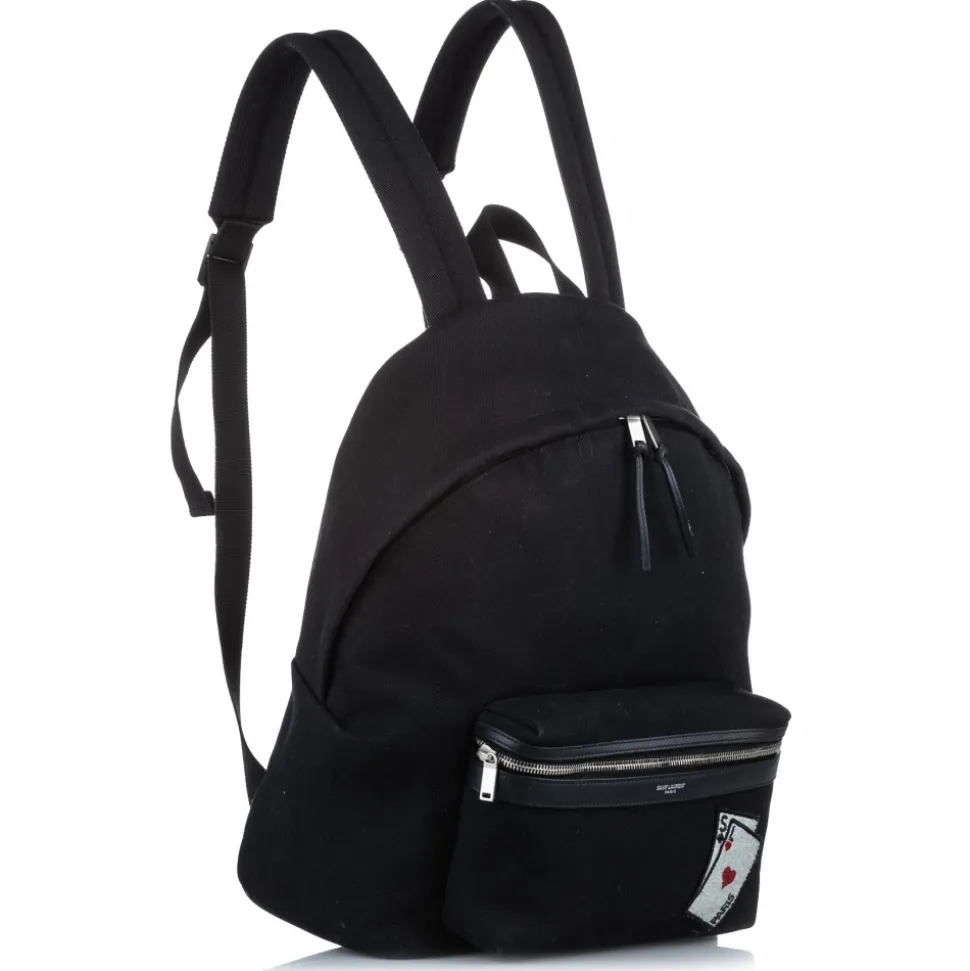 Yves Saint Laurent Vintage - Playing Cards City Canvas Backpack - Black - Leather Backpack - Luxury High Quality - Avvenice