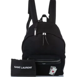 Yves Saint Laurent Vintage - Playing Cards City Canvas Backpack - Black - Leather Backpack - Luxury High Quality - Avvenice