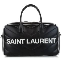 Yves Saint Laurent Vintage - Miles Bowling Bag - Black - Leather Handbag - Luxury High Quality - Avvenice