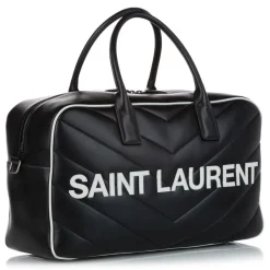 Yves Saint Laurent Vintage - Miles Bowling Bag - Black - Leather Handbag - Luxury High Quality - Avvenice