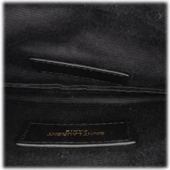 Yves Saint Laurent Vintage - Monogram Bill Pouch - Black - Leather Handbag - Luxury High Quality - Avvenice