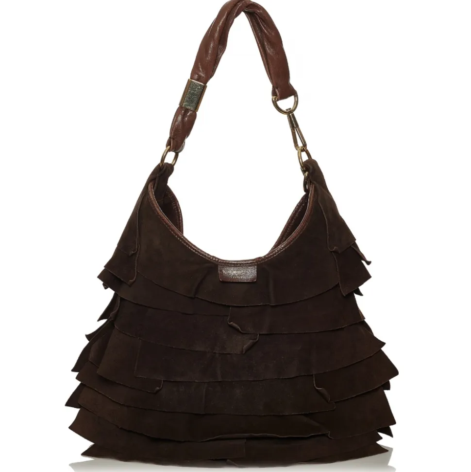 Yves Saint Laurent Vintage - Saint Tropez Suede Hobo Bag - Brown - Leather Handbag - Luxury High Quality - Avvenice
