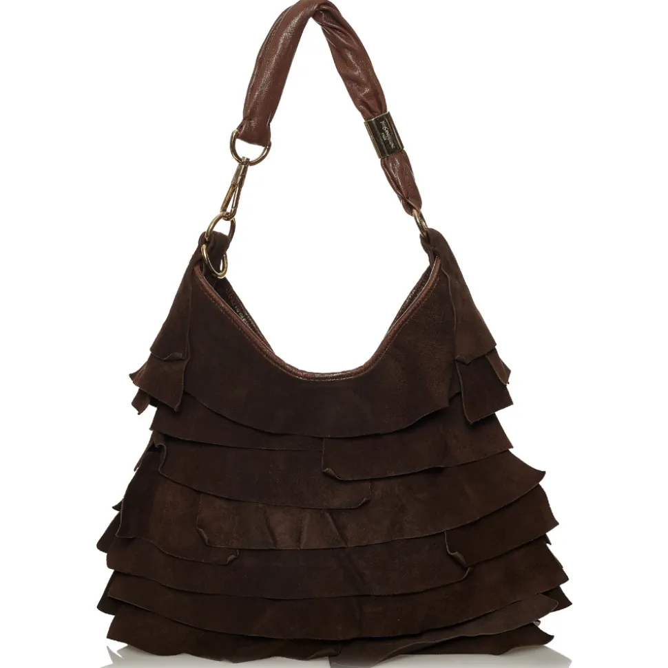 Yves Saint Laurent Vintage - Saint Tropez Suede Hobo Bag - Brown - Leather Handbag - Luxury High Quality - Avvenice