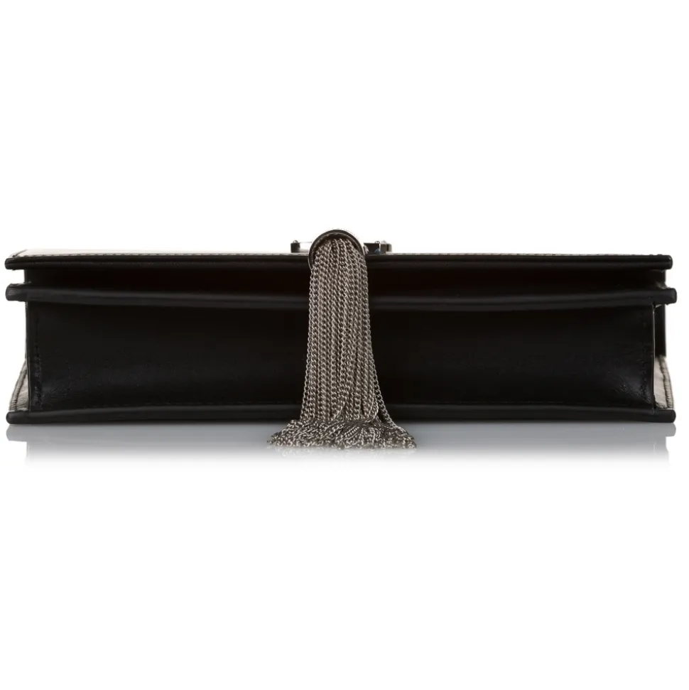 Yves Saint Laurent Vintage - Kate Leather Wallet on Chain - Black Silver - Leather Wallet - Luxury High Quality - Avvenice