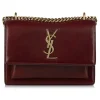 Yves Saint Laurent Vintage - Sunset Leather Crossbody Bag - Red Bordeaux - Leather Handbag - Luxury High Quality - Avvenice