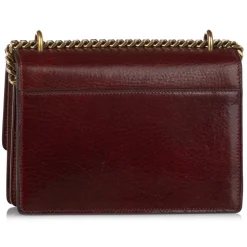 Yves Saint Laurent Vintage - Sunset Leather Crossbody Bag - Red Bordeaux - Leather Handbag - Luxury High Quality - Avvenice