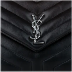 Yves Saint Laurent Vintage - LouLou Leather Shoulder Bag - Black - Leather Handbag - Luxury High Quality - Avvenice
