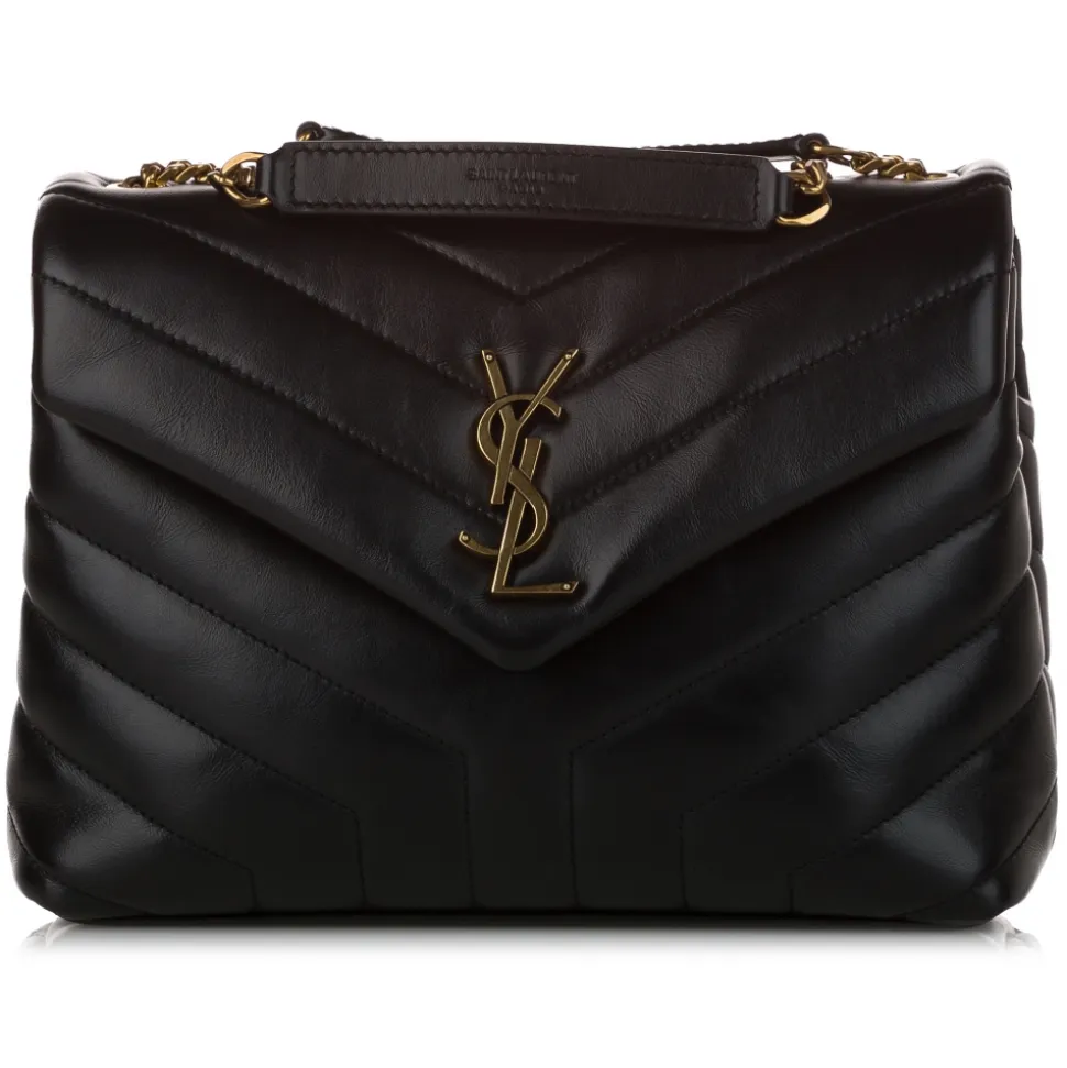 Yves Saint Laurent Vintage - LouLou Leather Crossbody Bag - Black - Leather Handbag - Luxury High Quality - Avvenice